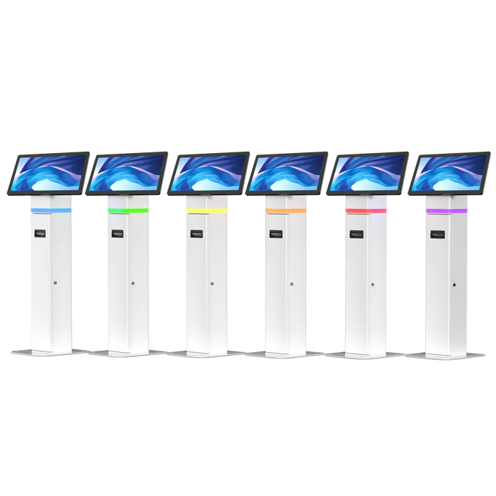 35’Interactive Kiosk Floor stand with LED Light and Printer Compartment CTA DIGITAL