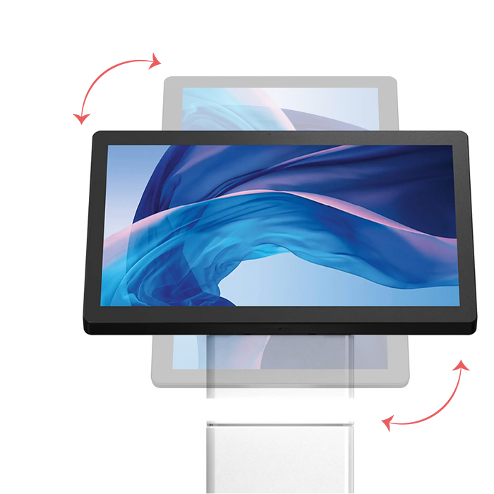 35’Interactive Kiosk Floor stand with LED Light and Printer Compartment CTA DIGITAL