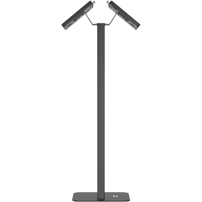 Customizable Dual Enclosure Locking Floor Stand Kiosk w/ Graphic Card Slot for Branding CTA DIGITAL
