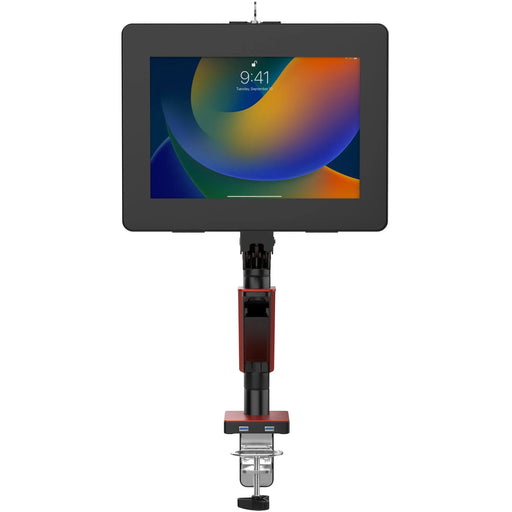 Gas Spring Clamp Mount with 2 USB Ports w/ Enclosure for Medium Size Tablets CTA DIGITAL