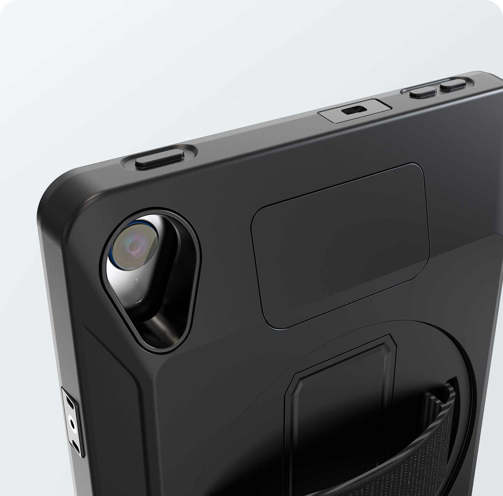 Full Access to Ports,
Buttons, and Jacks