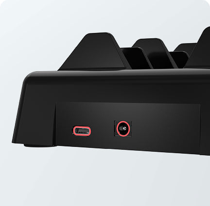 Rear USB-C port to charge 
a second device