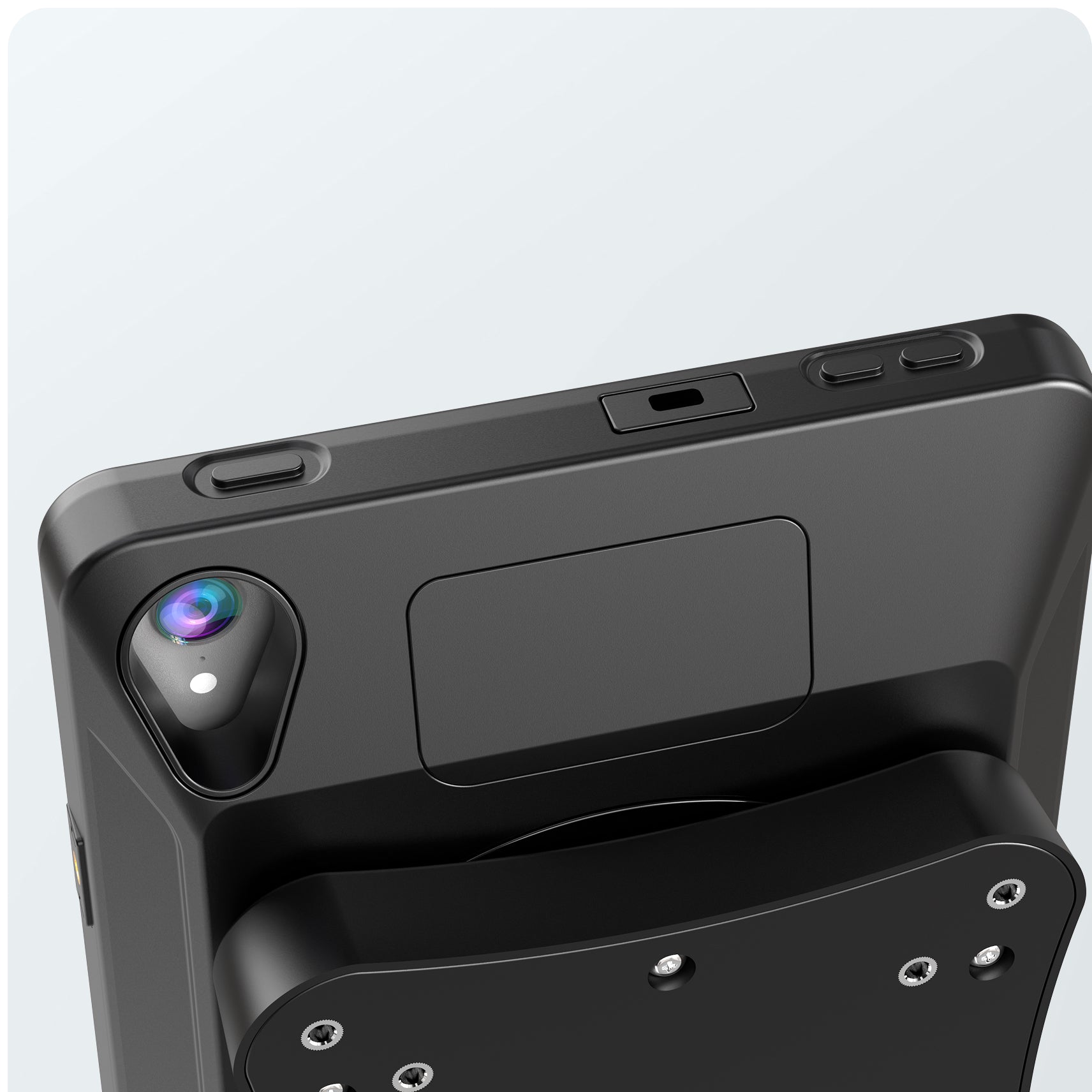 Full Access to Ports,
Buttons, and Jacks