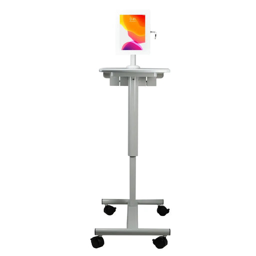 Height-Adjustable Rolling Medical Workstation Cart with Adjustable VESA Arm Mount CTA DIGITAL