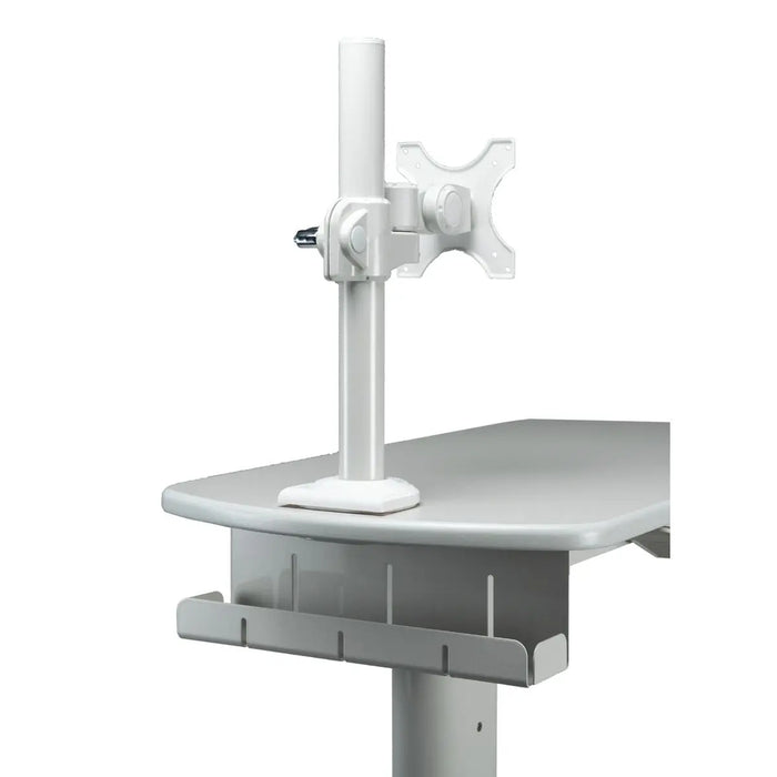 Height-Adjustable Rolling Medical Workstation Cart with Adjustable VESA Arm Mount CTA DIGITAL