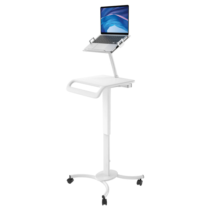 Height-Adjustable Rolling Workstation Cart with Holder CTA DIGITAL