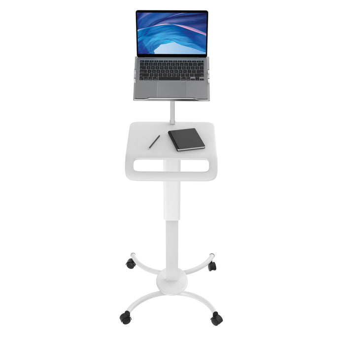 Height-Adjustable Rolling Workstation Cart with Holder CTA DIGITAL