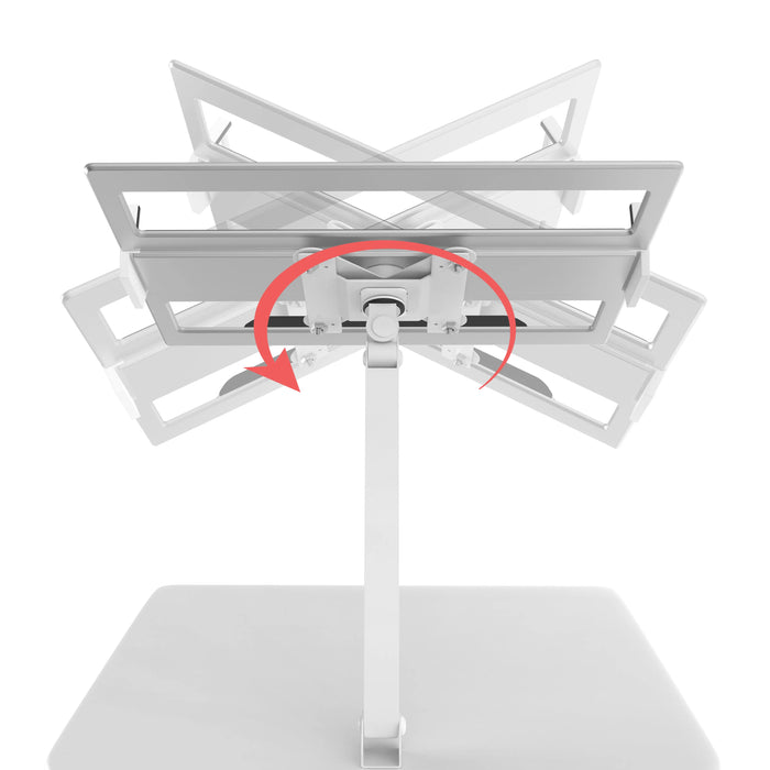 Height-Adjustable Rolling Workstation Cart with Holder CTA DIGITAL