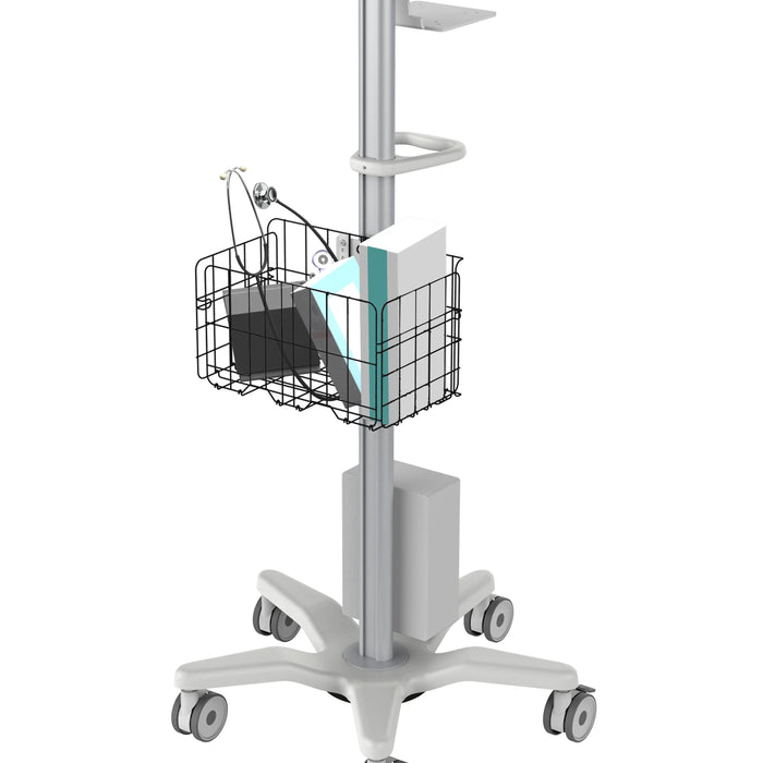 Medical Rolling Cart with Basket, Storage Box, and Handle Add-On Accessories CTA DIGITAL