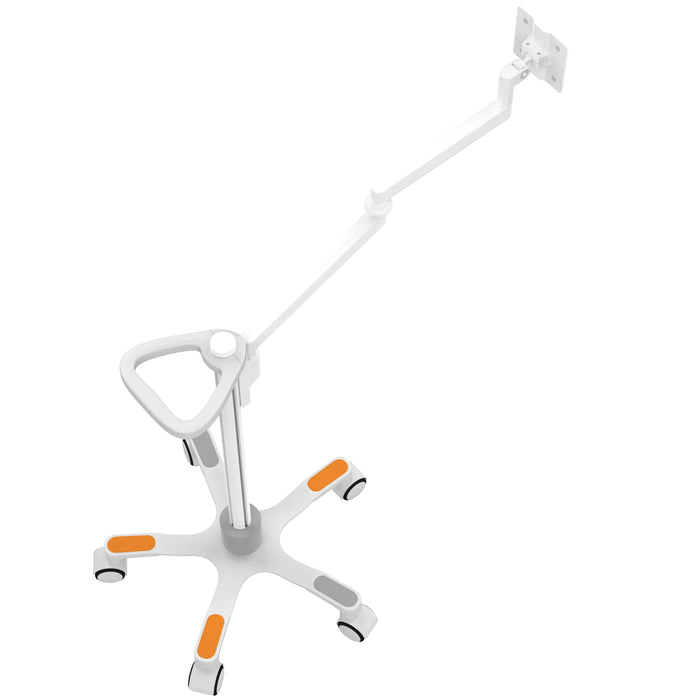 Medical VESA Compatible Articulating Arm Rolling Floor Stand CTA DIGITAL