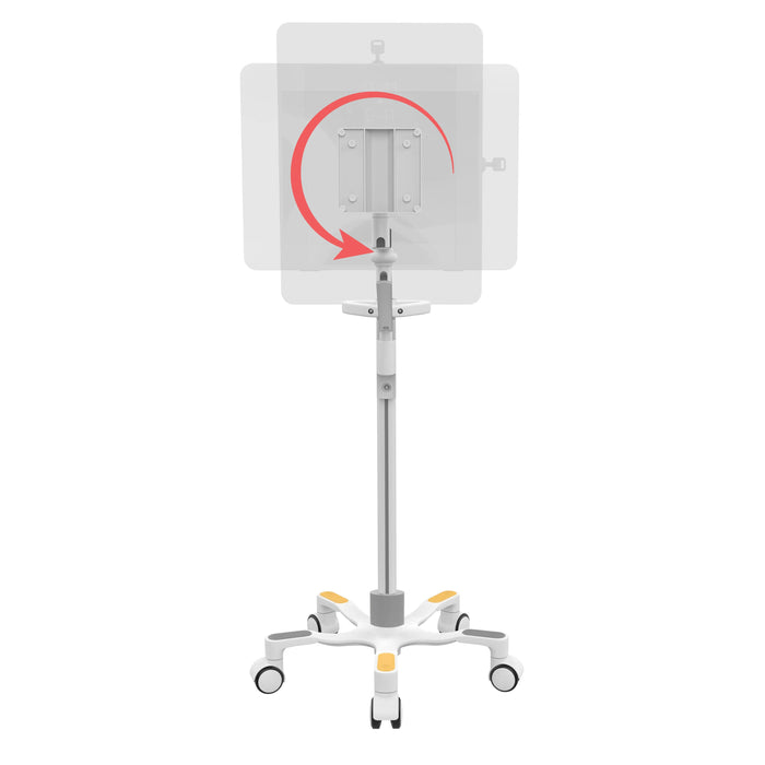 Medical VESA Compatible Articulating Arm Rolling Floor Stand CTA DIGITAL