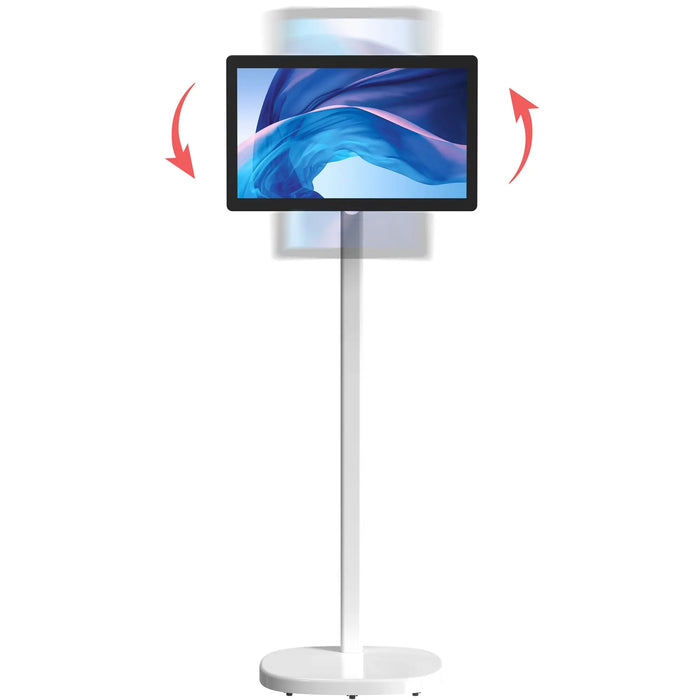 Mobile Rolling Spring Adjustable Floor Stand for Displays up to 22 lbs CTA DIGITAL