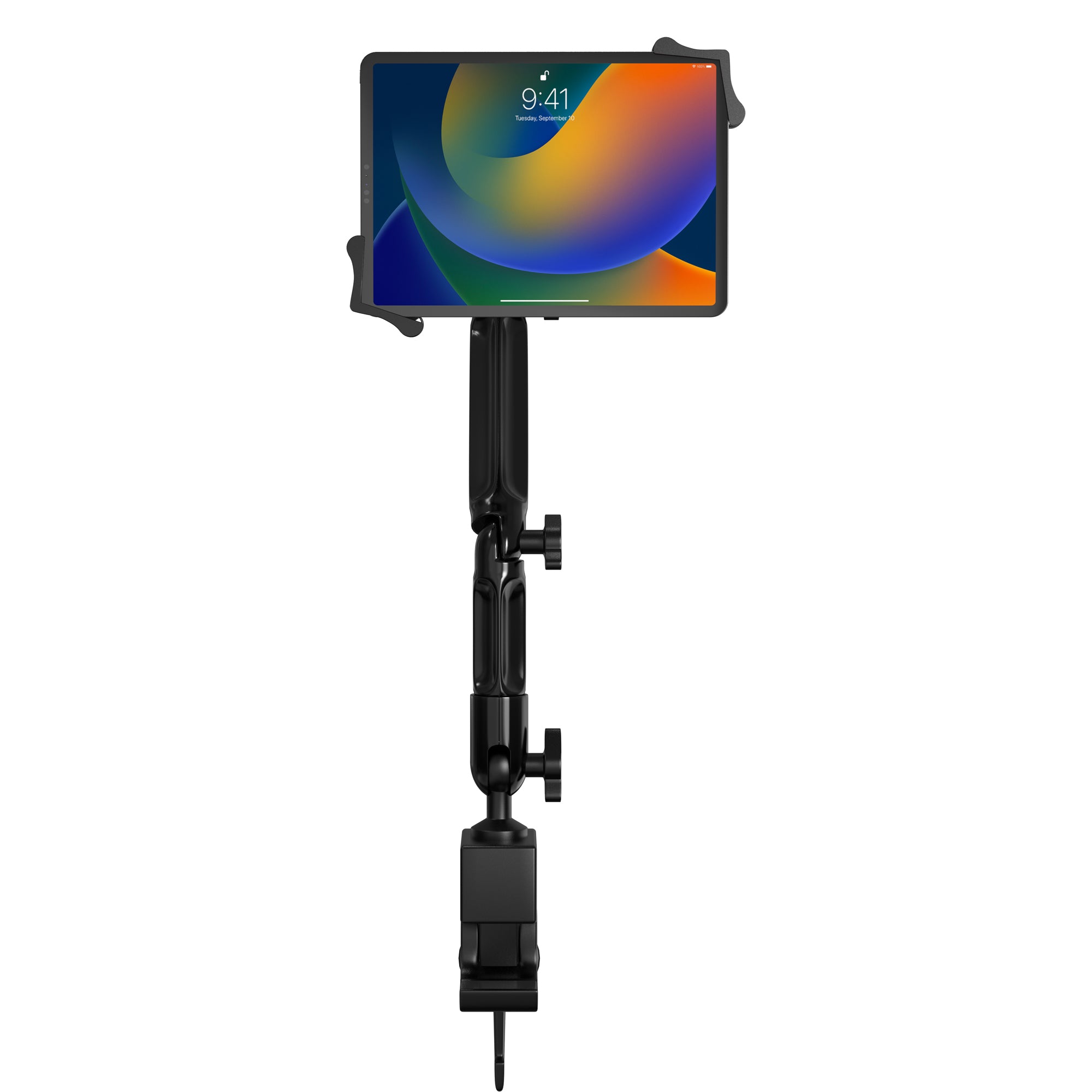 Custom Flex Desk Clamp Mount for 7-14 Inch Tablets, including iPad 10.2-inch (7th/ 8th/ 9th Generation)