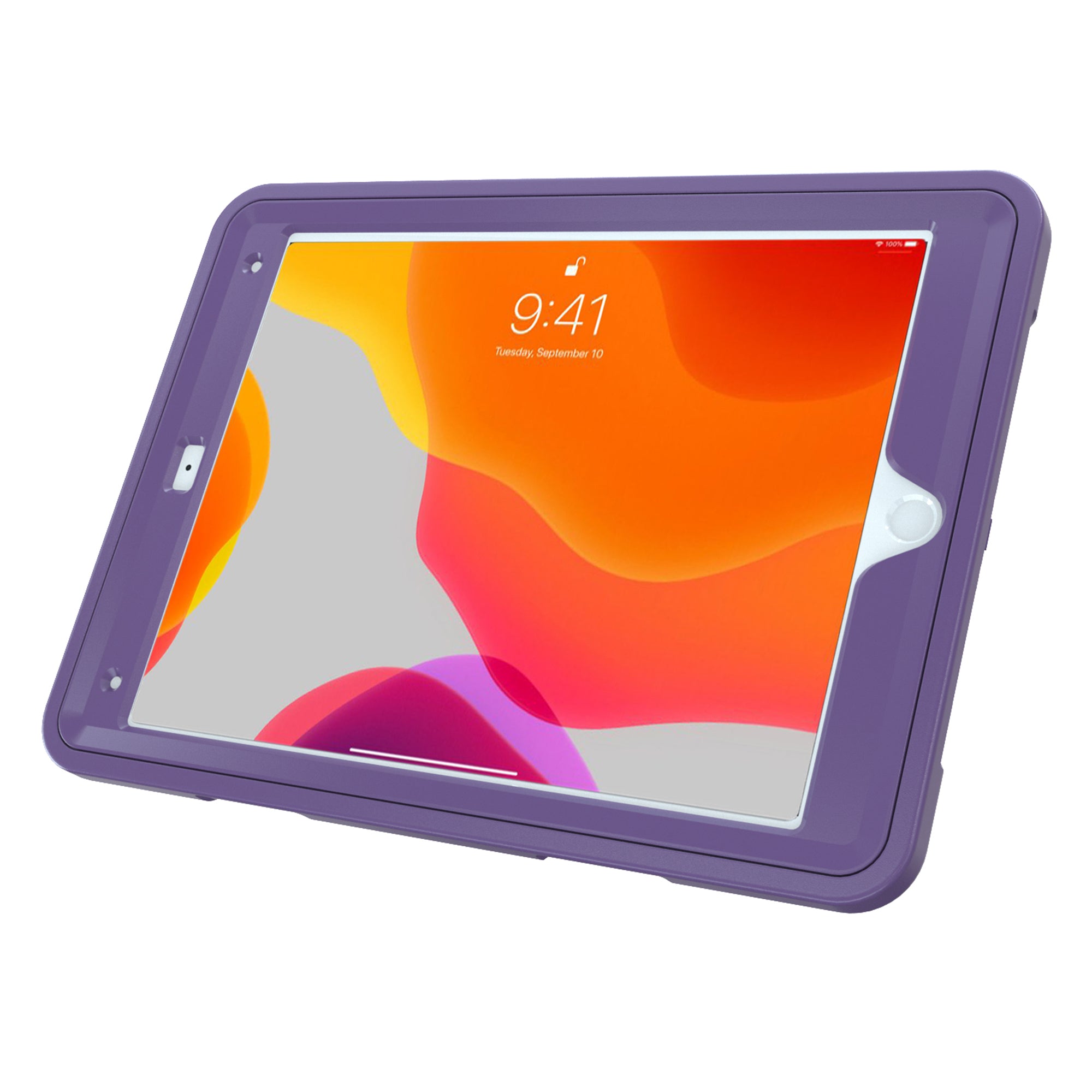 Protective Case with Built-in 360 Degree Rotatable Grip Kickstand for iPad 7th/ 8th/ 9th Gen. 10.2”, iPad Air 3 &amp; iPad Pro 10.5”