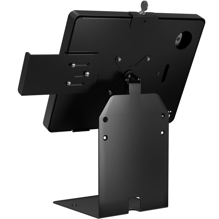 POS Station With Printer Stand and Black Security Enclosure CTA DIGITAL