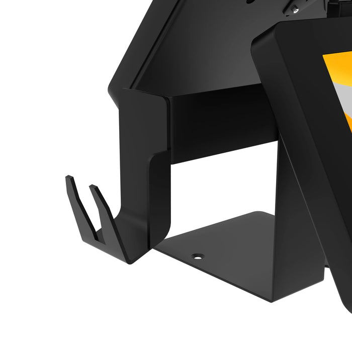 POS Station with Printer Stand, Magnetic Scanner Holder, Card Reader Holder & 2 Security Enclosures CTA DIGITAL