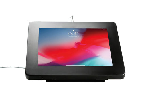 Premium Angle-Flip Security POS Kiosk with Storage Compartment for Tablets CTA DIGITAL