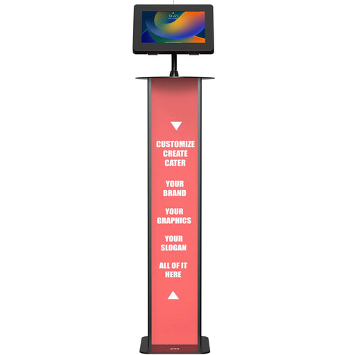 Premium Floor Stand Workstation with Security Enclosure CTA DIGITAL