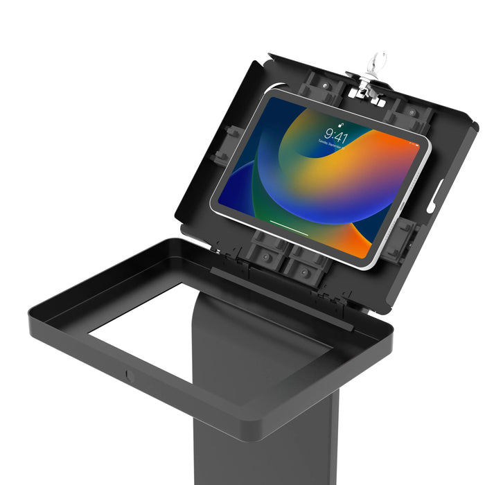 Premium Locking Floor Stand Kiosk CTA