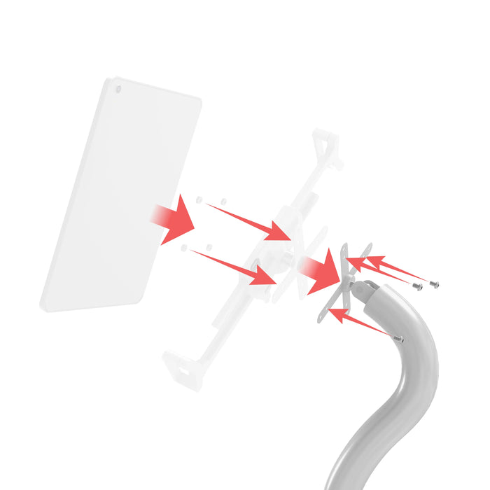 Premium Security Swan Neck Floor Stand with VESA Plate CTA DIGITAL
