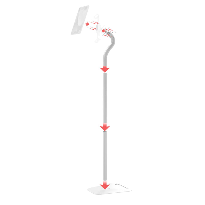 Premium Security Swan Neck Floor Stand with VESA Plate CTA DIGITAL