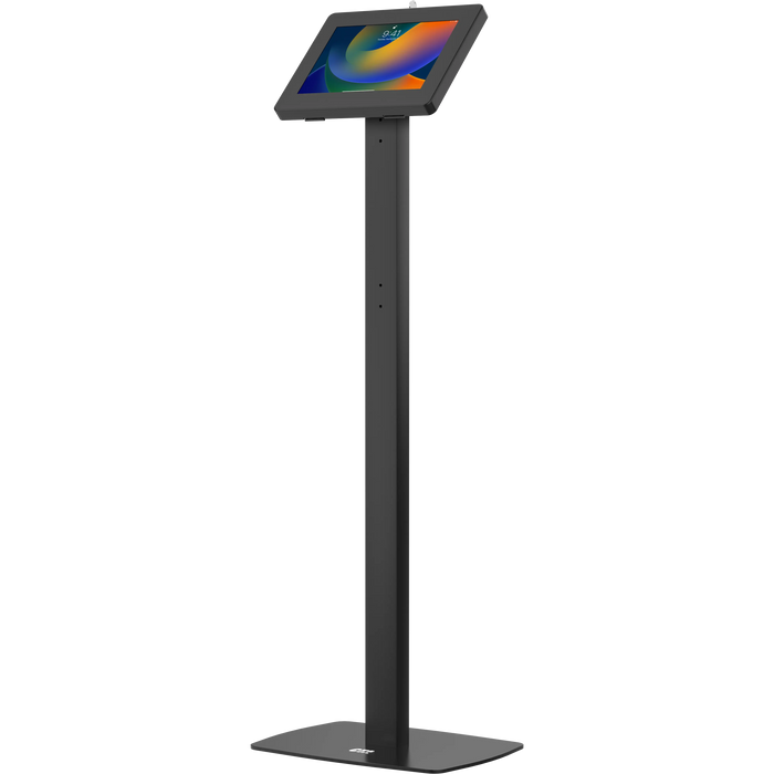 Premium Thin Profile Floor stand with Security Enclosure - CTA DIGITAL