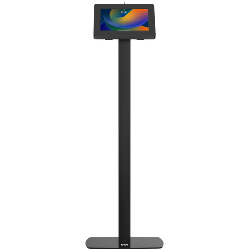 Premium Thin Profile Floor stand with Security Enclosure - CTA DIGITAL