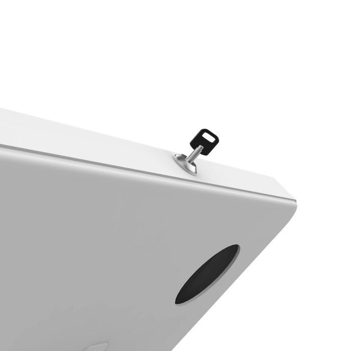 Premium Thin Profile Floor stand with Security Enclosure - CTA DIGITAL