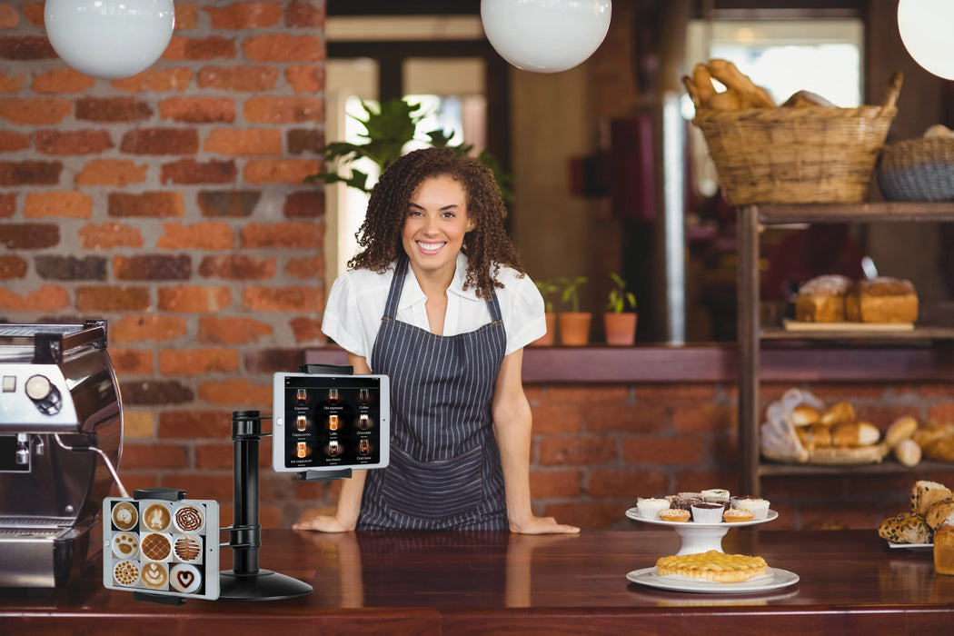 Quick-Connect Dual Tablet Mount with Height-Adjustable Arms CTA DIGITAL