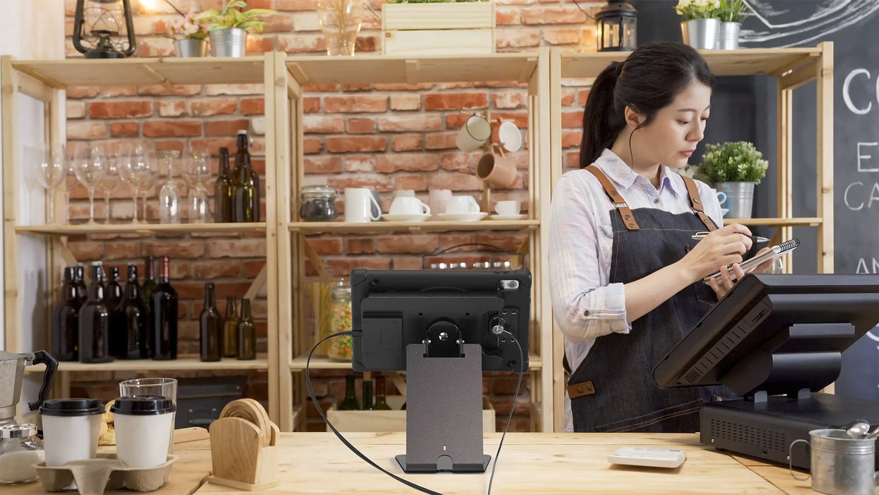 Quick Release Table Kiosk with Inductive Charging Case CTA DIGITAL