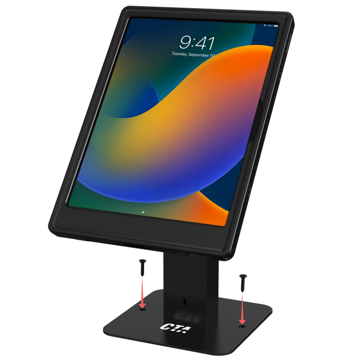 Rotating Sleek Desk Mount with VersaGuard Smart Lock Charging Dock and Case CTA DIGITAL