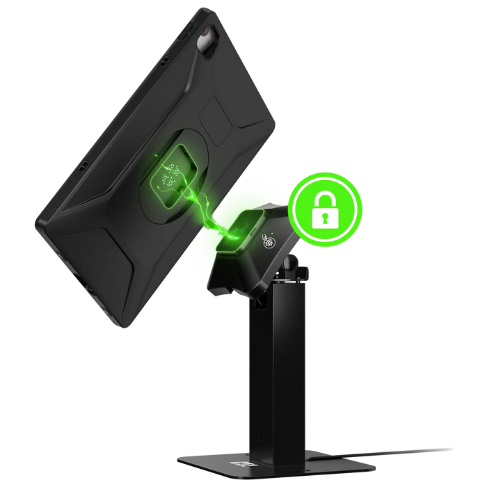 Rotating Sleek Desk Mount with VersaGuard Smart Lock Charging Dock and Case CTA DIGITAL