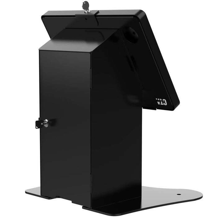 Security Enclosure Desk Mount w/ Printer Shelf Compartment CTA DIGITAL