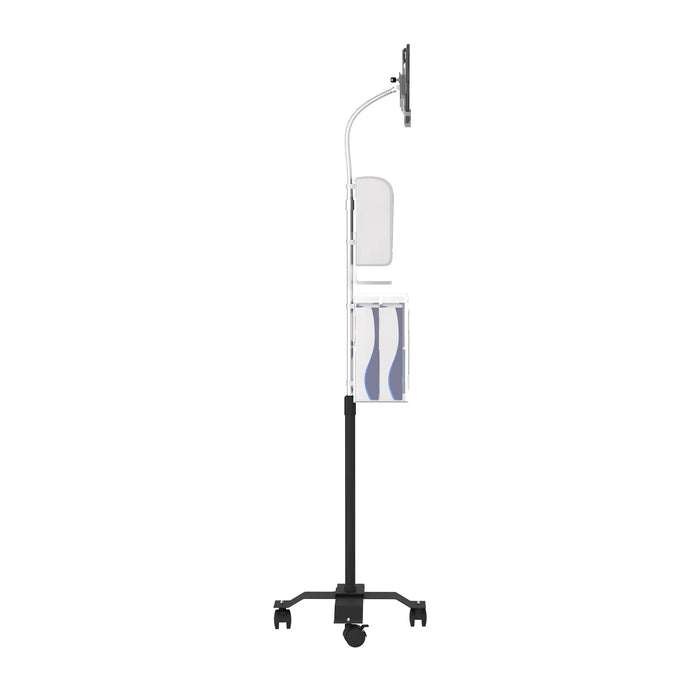 Security Sanitizing Station Mobile Floor Stand with Gooseneck CTA DIGITAL