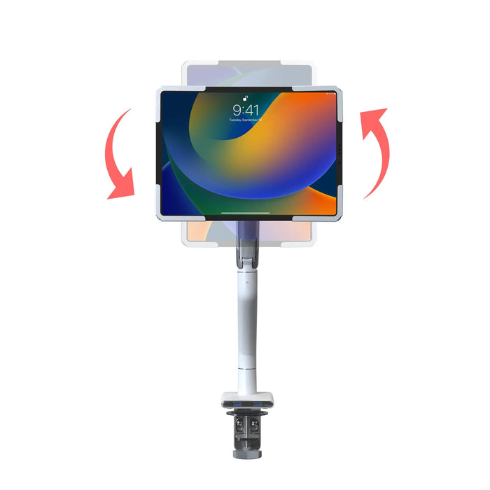 Security Slim Spring Arm w/ USB Ports & Universal Holder for 9.7"-12.9" Tablets CTA DIGITAL