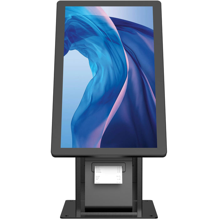 Self Service Kiosk with Printer Compartment and Storage (Black) CTA DIGITAL