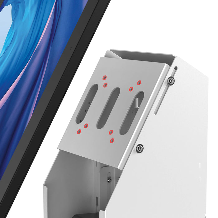 Self Service Kiosk with Printer Compartment and Storage (Black) CTA DIGITAL