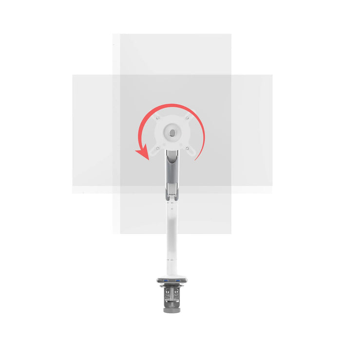 Single Monitor Slim Spring Arm w/ USB Ports CTA DIGITAL