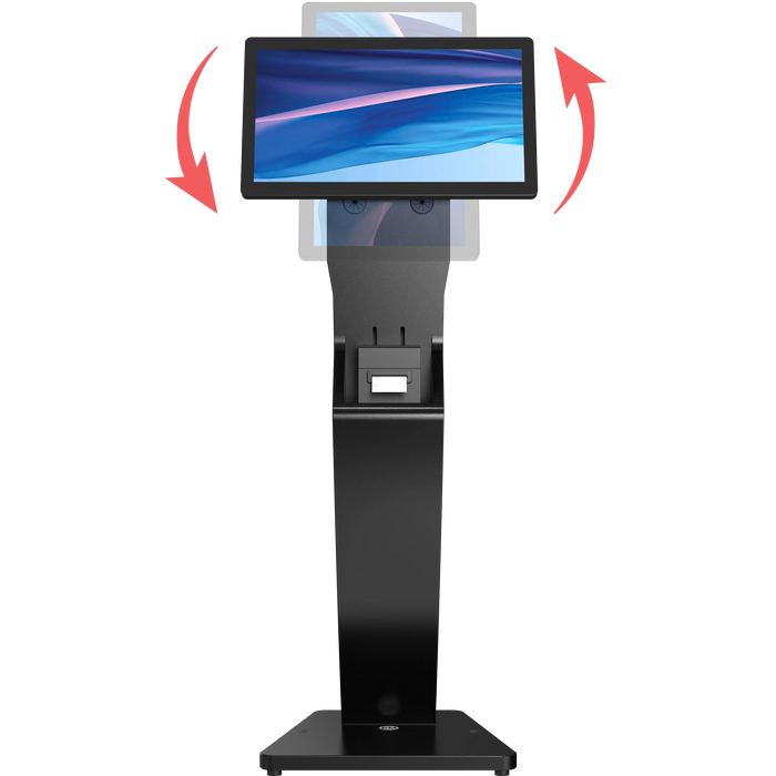 Sleek Floor Stand with Printer Slot for Touchscreen Monitors and Other Displays CTA DIGITAL