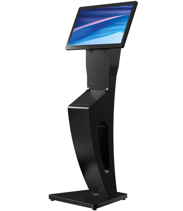 Sleek Floor Stand with Printer Slot for Touchscreen Monitors and Other Displays CTA DIGITAL