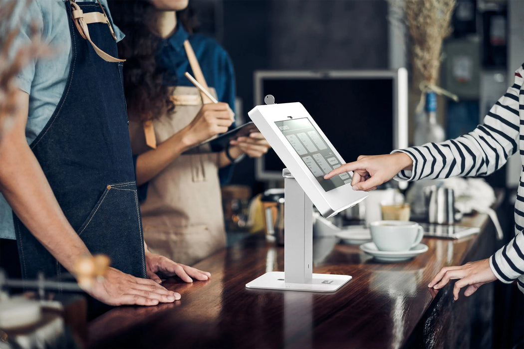 Sleek Rotating Desk Mount with Security Enclosure CTA DIGITAL