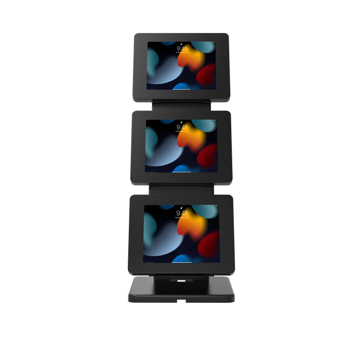 Triple-Screen Adjustable Kiosk w/ Security Enclosures CTA DIGITAL