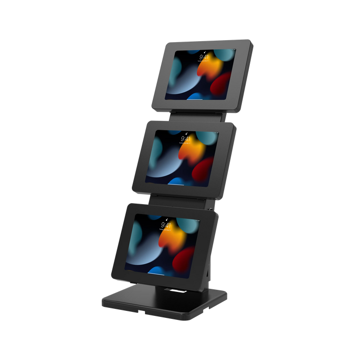 Triple-Screen Adjustable Kiosk w/ Security Enclosures CTA DIGITAL