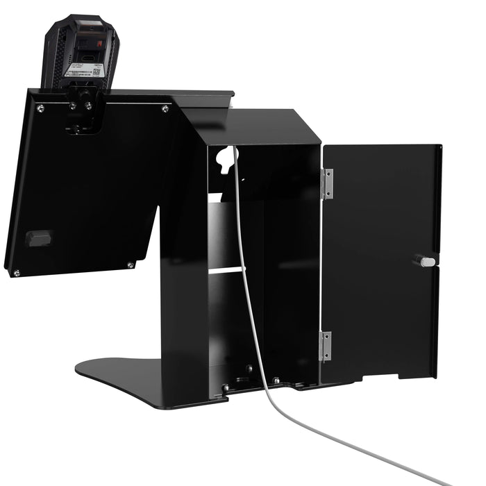 VESA Compatible Desk Mount w/ Printer Shelf Compartment CTA DIGITAL