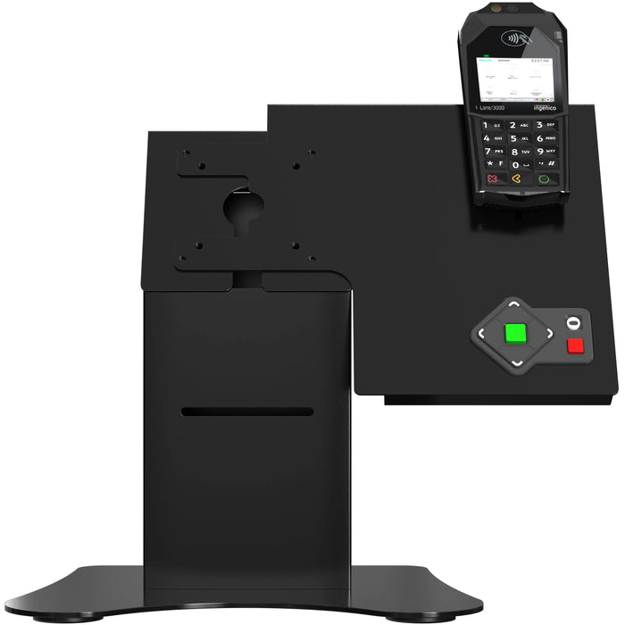 VESA Compatible Desk Mount w/ Printer Shelf Compartment CTA DIGITAL