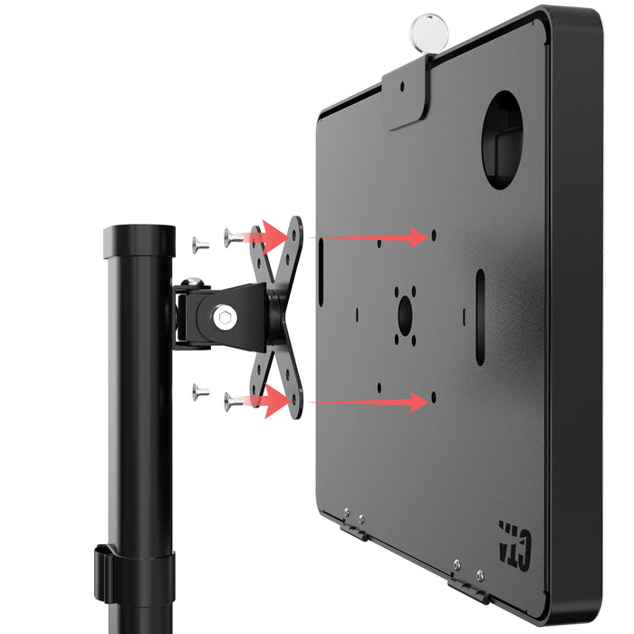 VESA Compatible Desk Stand w/ Height Adjustable Pole CTA DIGITAL