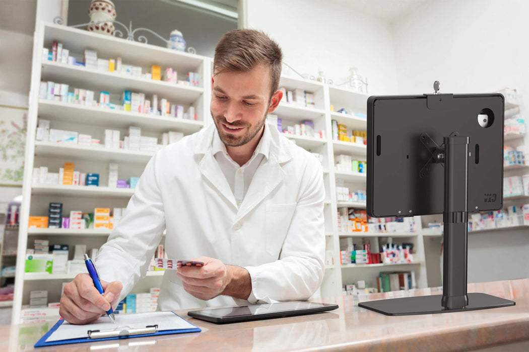 VESA Compatible Desk Stand w/ Height Adjustable Pole CTA DIGITAL