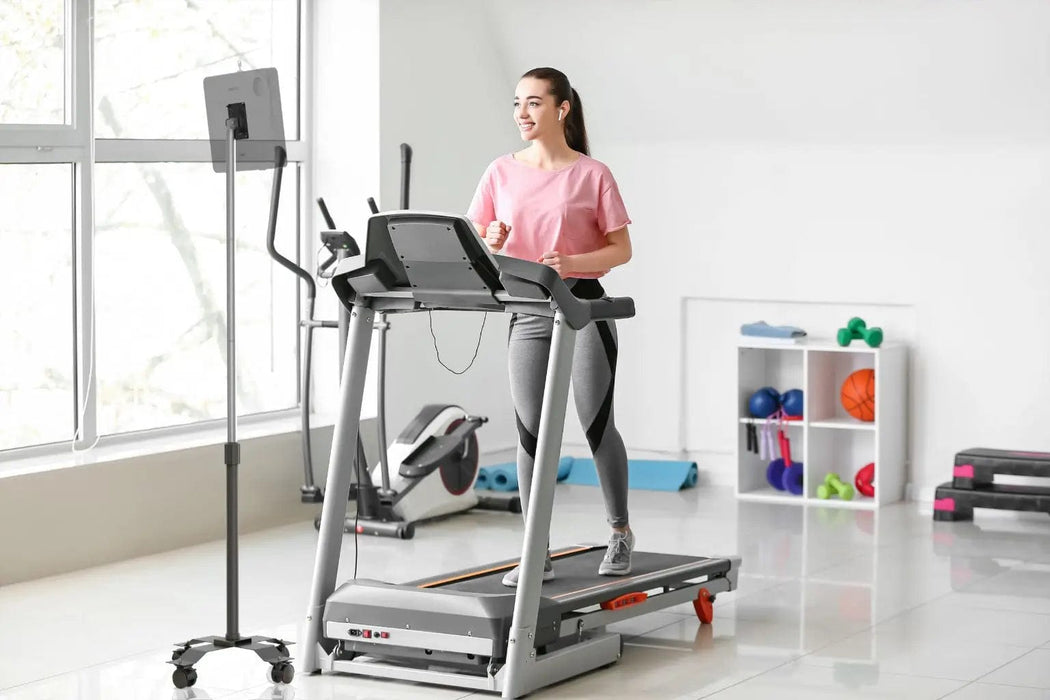 VESA-Compatible, Height-Adjustable Rolling Floor Stand CTA DIGITAL