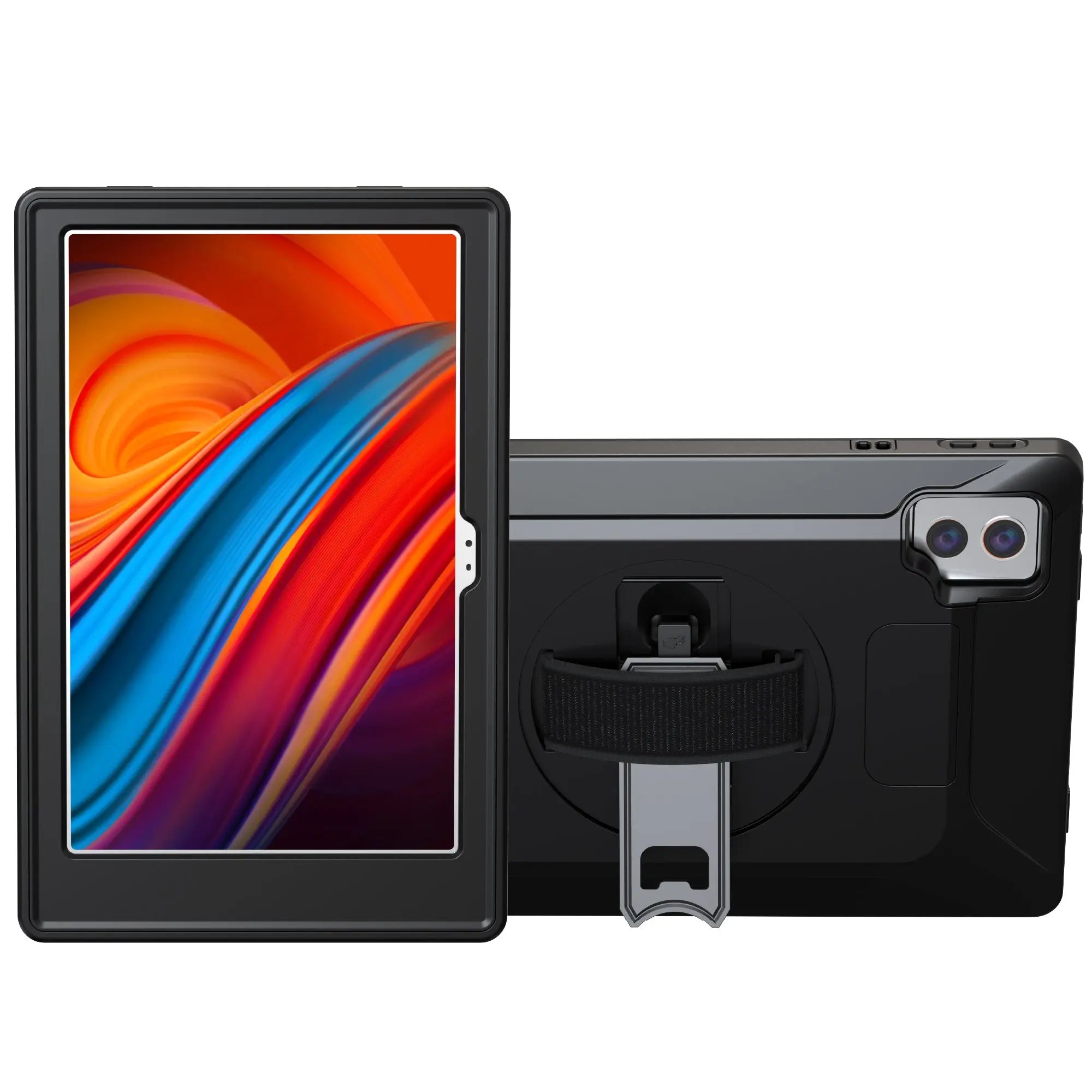 VersaGuard Magnetic Protective Tablet Case with Charging, Built-In Kick Stand and Hand Strap for Lenovo K11