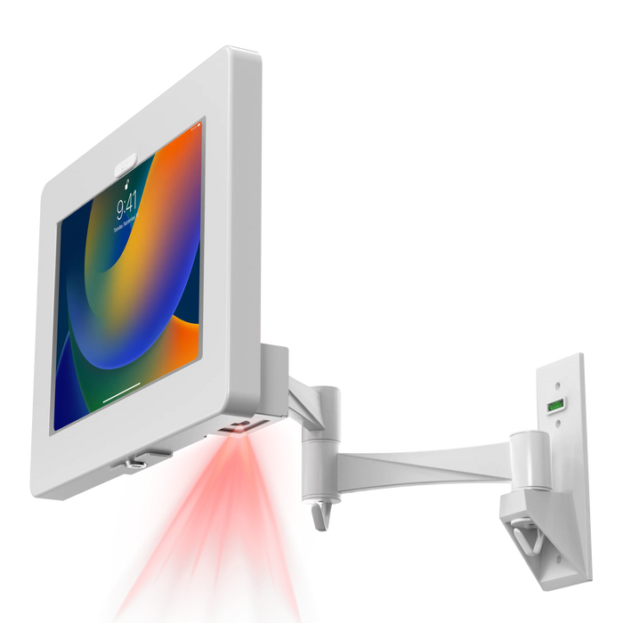 Wall Mount with Security Enclosure and Integrated Honeywell 2D Scanner (Black) CTA DIGITAL